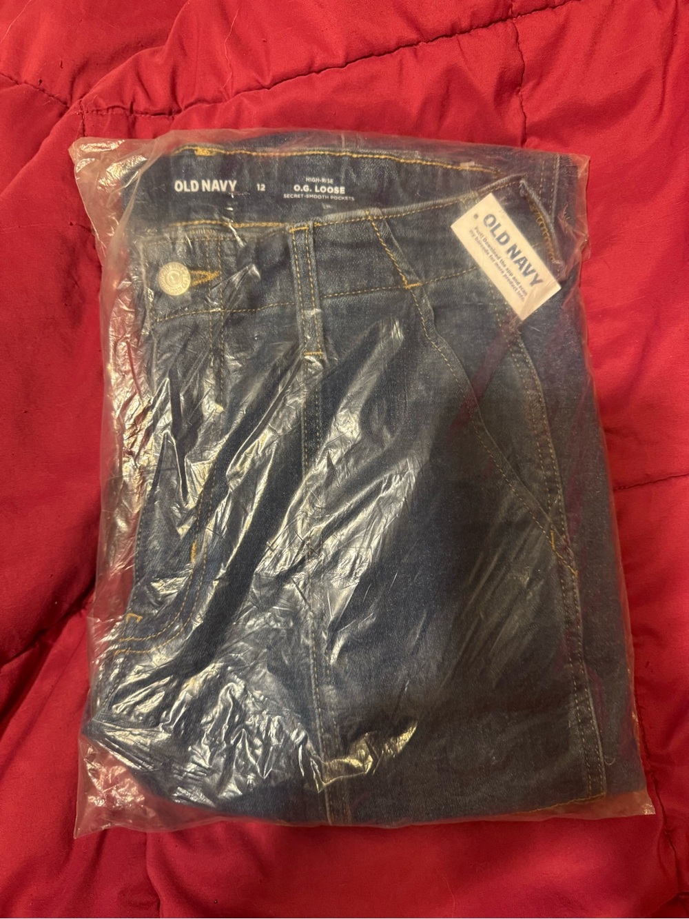 Old Navy Women's Dark Blue Relaxed Jeans